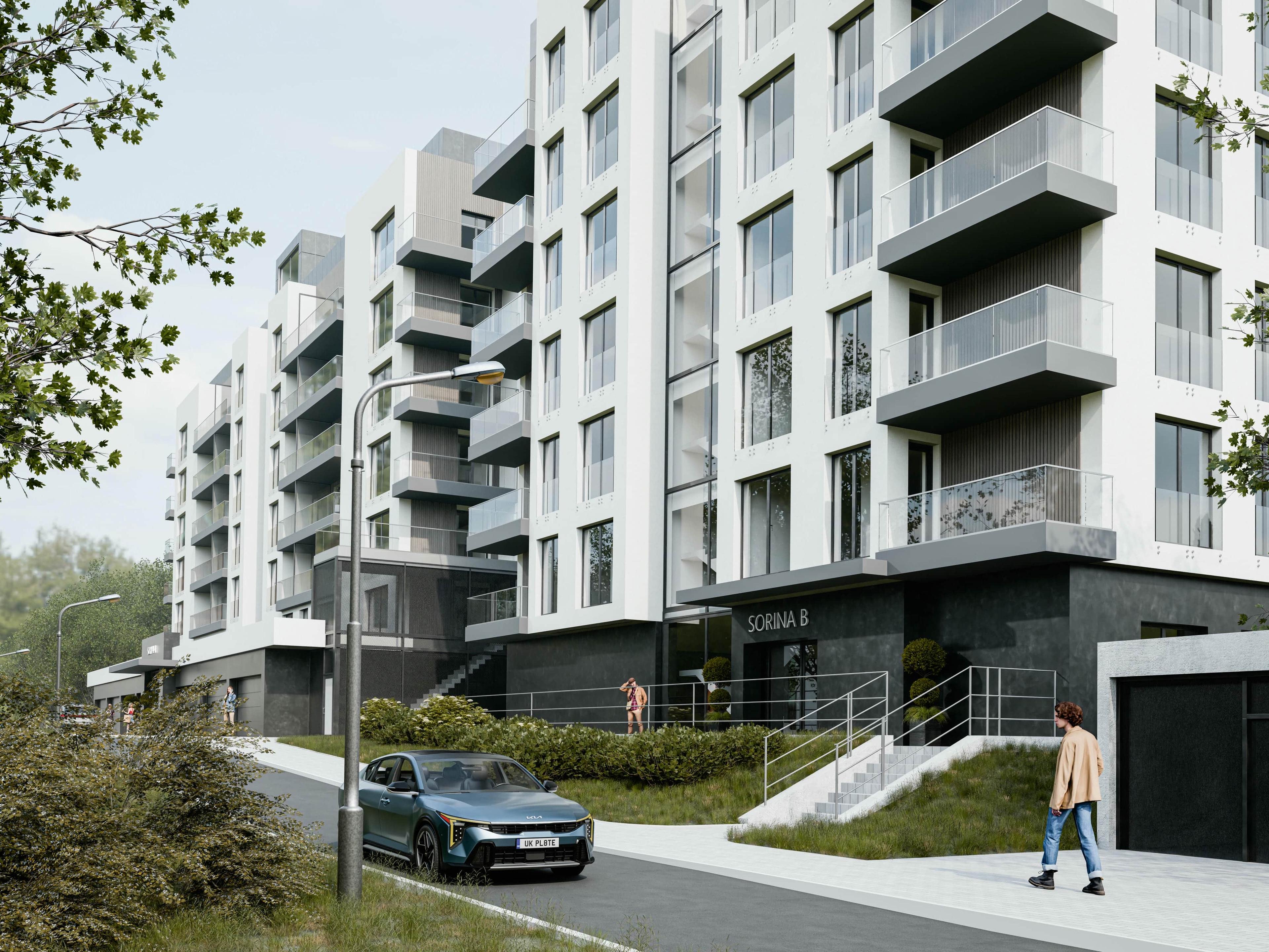 Vizualizace projektu Sorina - bytový dům v Hodoníně