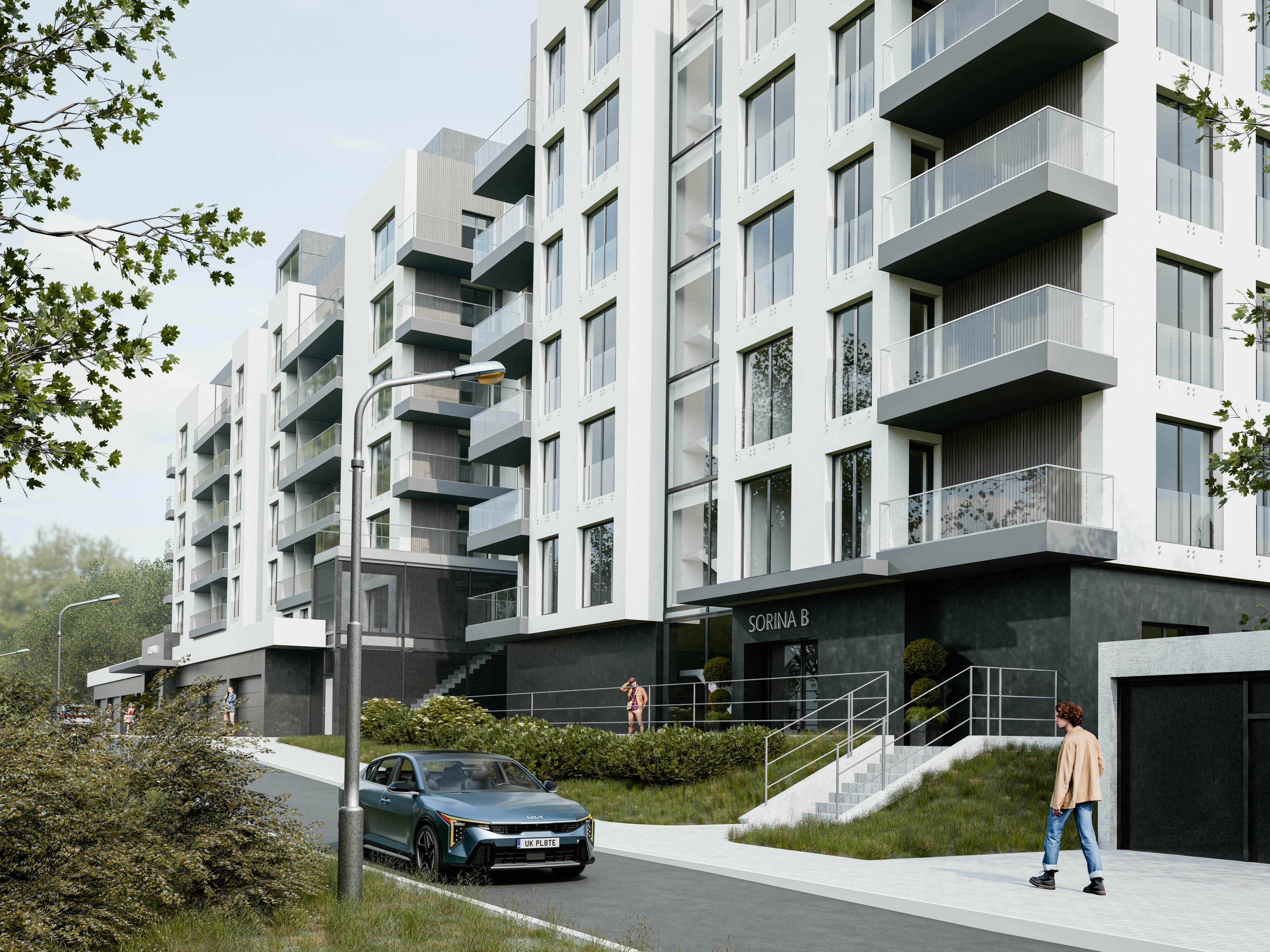 Bytový dům Sorina - exteriér budovy